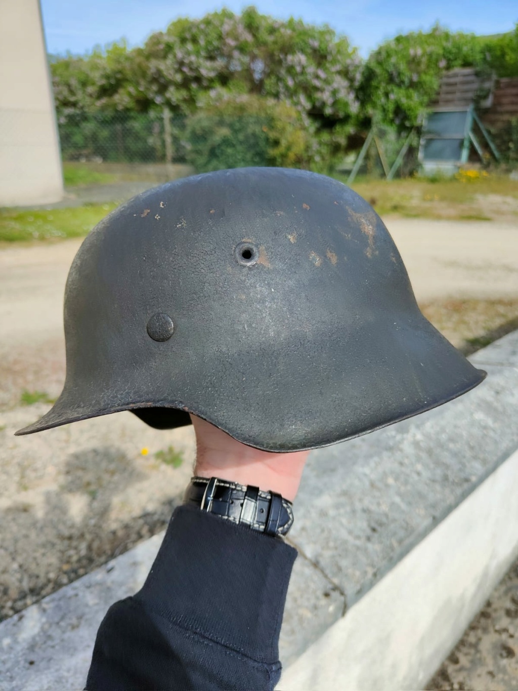 Identification marquages vétéran US sur casque allemand M42 prise de guerre Img-2020