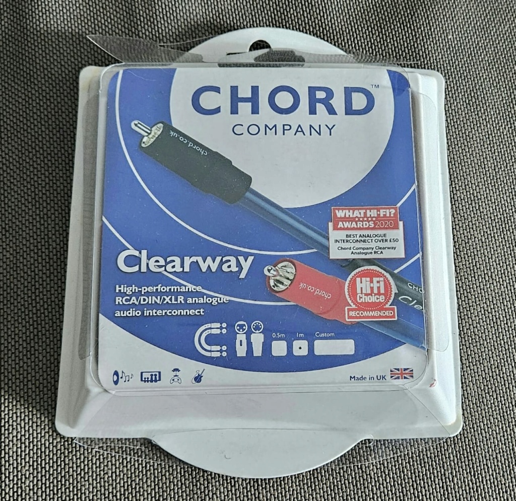 Chord Clearway Analogue RCA Interconnect 1 Meter Chordc13