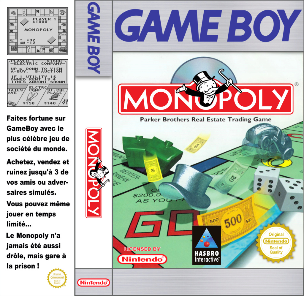 Jaquettes pour boitiers K7 (GB, GBA, GG, PSP... ) - Page 8 Monopo10