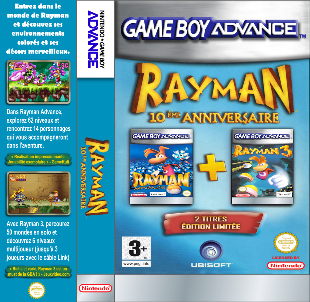 Jaquettes pour boitiers K7 (GB, GBA, GG, PSP... ) - Page 30 Rayman14