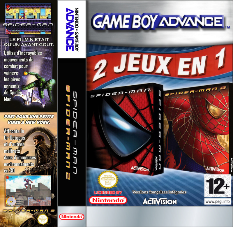 Jaquettes pour boitiers K7 (GB, GBA, GG, PSP... ) - Page 9 Spider13