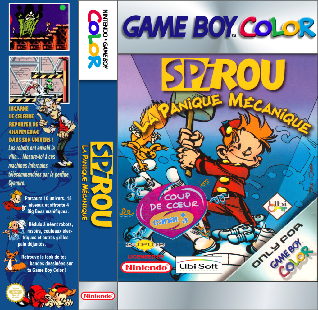 Jaquettes pour boitiers K7 (GB, GBA, GG, PSP... ) - Page 33 Spirou14