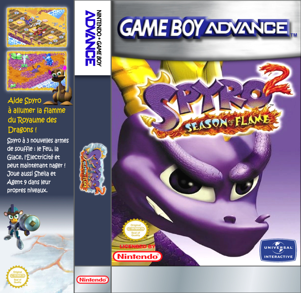 Jaquettes pour boitiers K7 (GB, GBA, GG, PSP... ) - Page 30 Spyro_12