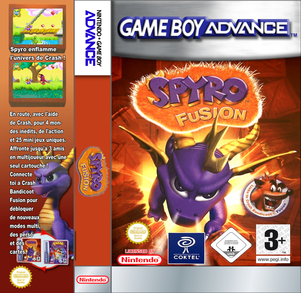 Jaquettes pour boitiers K7 (GB, GBA, GG, PSP... ) - Page 30 Spyro_14