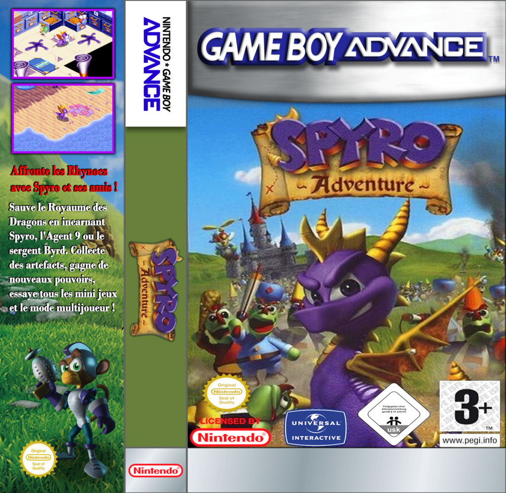 Jaquettes pour boitiers K7 (GB, GBA, GG, PSP... ) - Page 30 Spyro_15