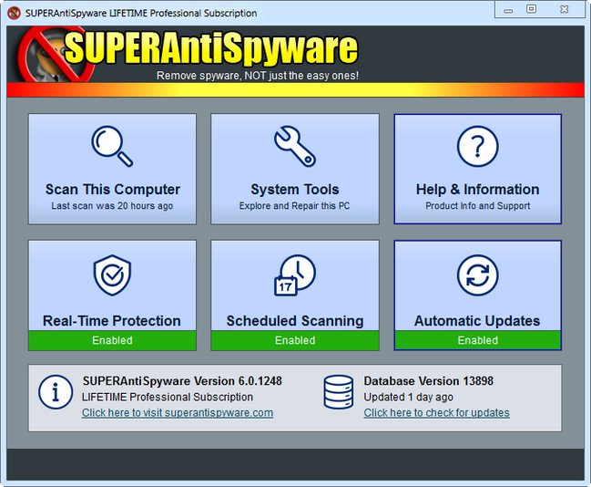 برنامج الحماية من التجسس | SUPERAnti Spyware Professional 10.0.1252 D8a8d810