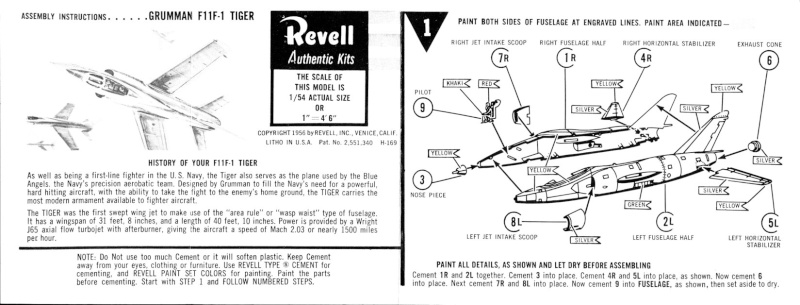 [Revell] (1/54) Grumman F11F Tiger des Blue Angels (Ref : H-169) Img_0164