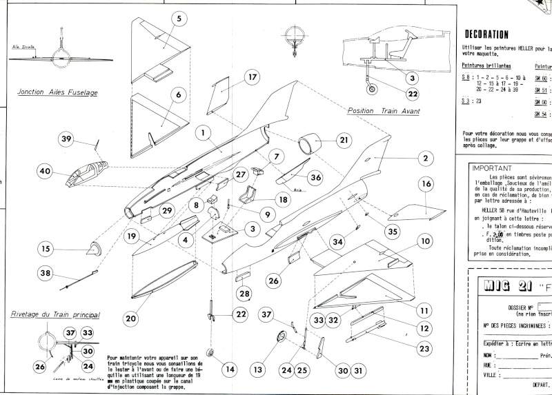 MIKOYAN-GOUREVICH MiG 21 1/72ème Réf L 252 Mikoya13