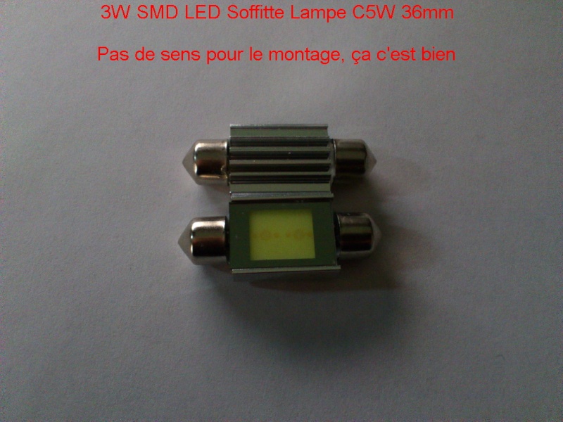 Eclairage LED SMD 3 Watts de plafonnier 0513