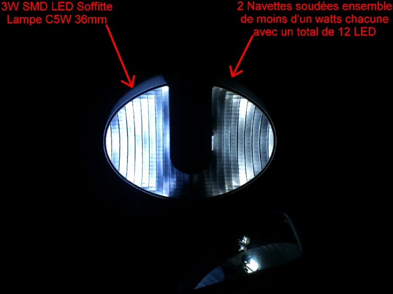 Eclairage LED SMD 3 Watts de plafonnier 0712