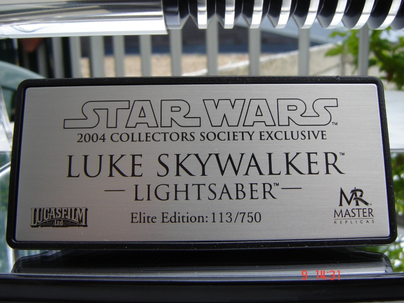 Master replicas - Lightsaber Luke Skywalker ROTJ V1 Dsc01412