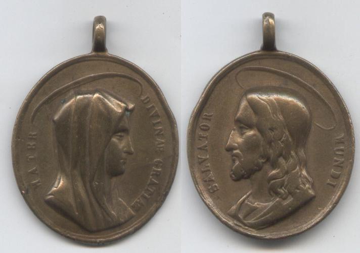 Salvator Mundi / Mater Salvatoris - s. XVIII Medall12