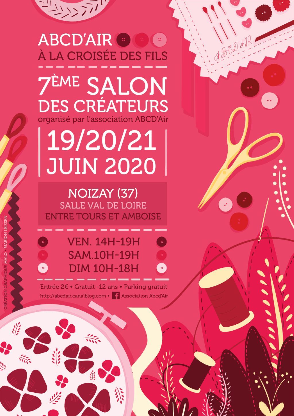 Salon des créateurs Noizay Juin 2020 Affich12