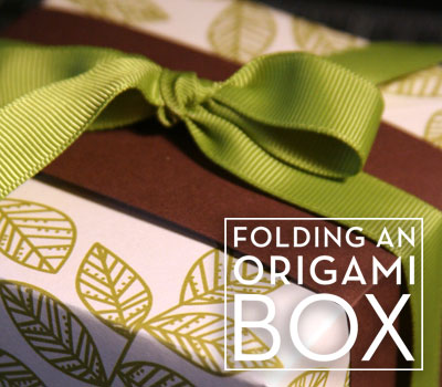 Vdeo tutorial - origami box Origam10