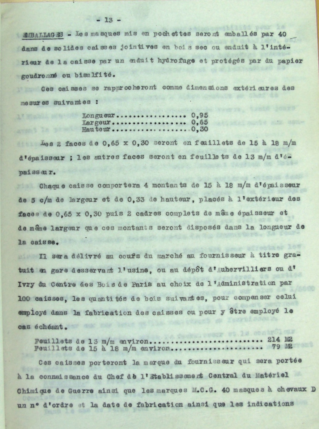 1915 - Les Masques à Gaz Decaux n°2 pour chevaux B0030624