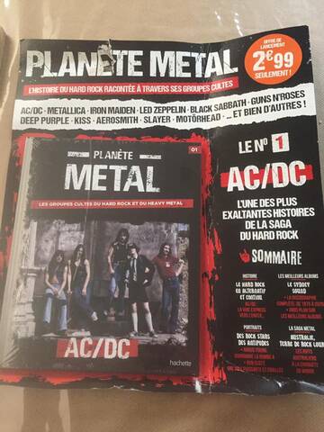 livre ac dc collection planete metal hachette hard rock