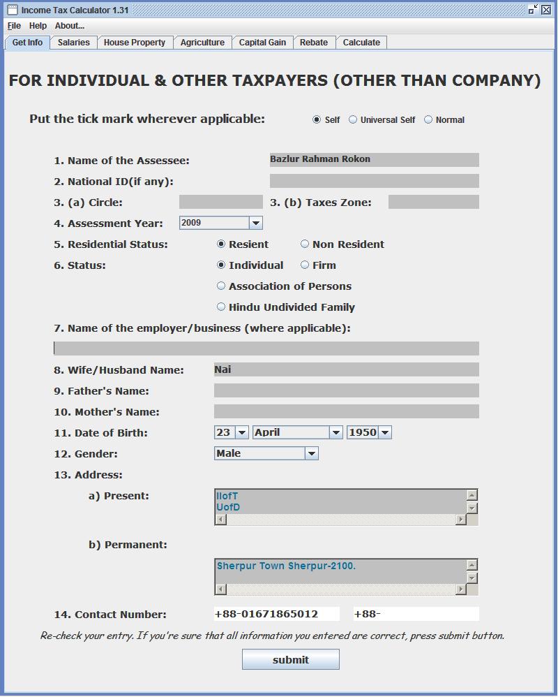 Income Tax Calculator Last Updated Inocme10