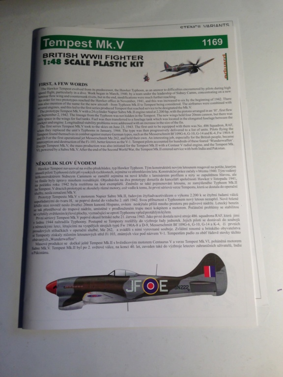 Hawker Tempest 1/48 Eduard Limited Edition Img_8016