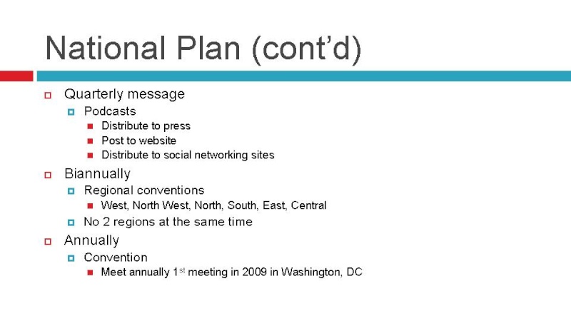 The Whig Communications Plan Slide711