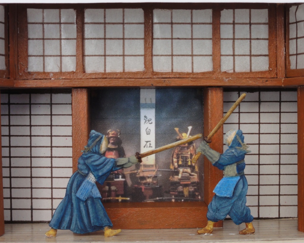 Zinnfiguren, Kendo im Dojo, 30 mm Dsc08912