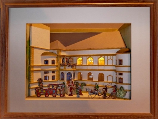 Diorama "das Traumschloss im Wald", 30 mm flach Schlos12