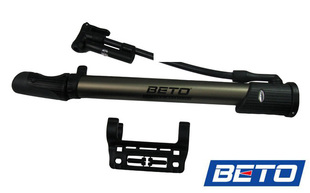 100%新，BETO 便攜迷你打氣筒 CMF-002G BETO 小氣筒 美法嘴通用 帶壓力表  T1swqo10