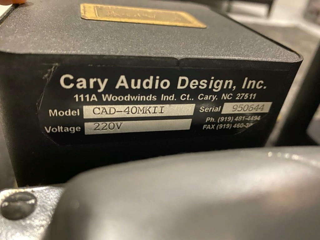 Cary Audio CAD-40M mk2 tube monoblocks (Used) Whatsa13