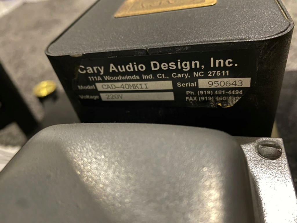 Cary Audio CAD-40M mk2 tube monoblocks (Used) Whatsa14