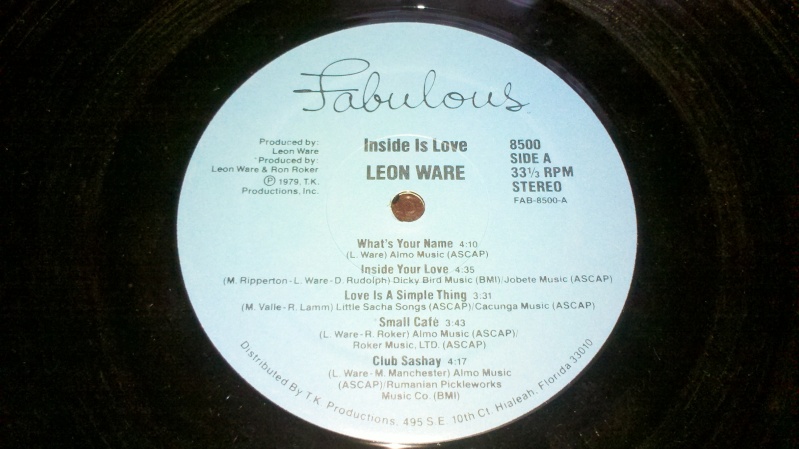 LEON WARE - inside your love - lp 1979 fabulous  2013-015
