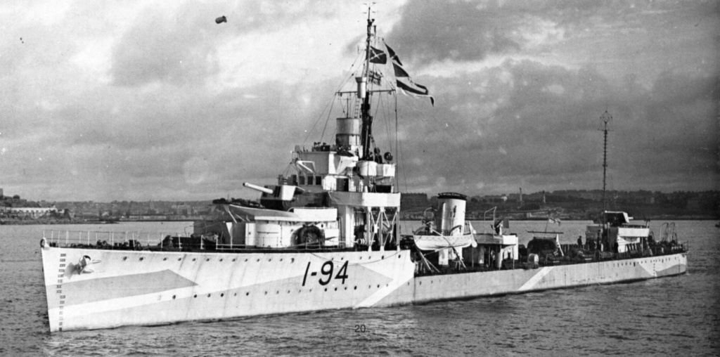 ROYAL NAVY : DESTROYER TYPE MODIFIED W Whiteh11