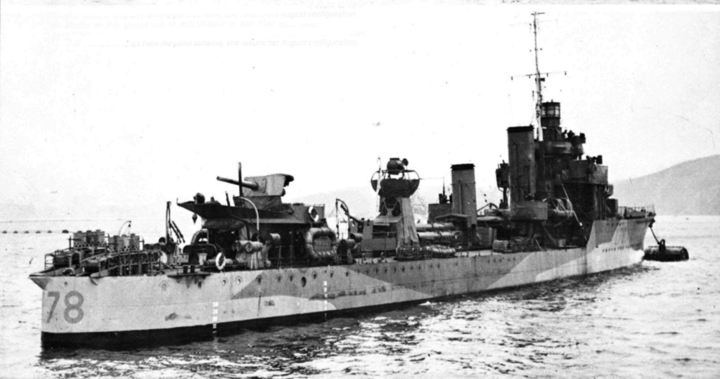 ROYAL NAVY : DESTROYER TYPE MODIFIED W Wolver11