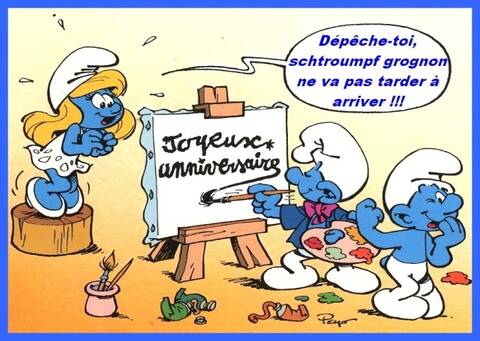 Schtroumpf Grognon J Aime Pas Les Anniversaires
