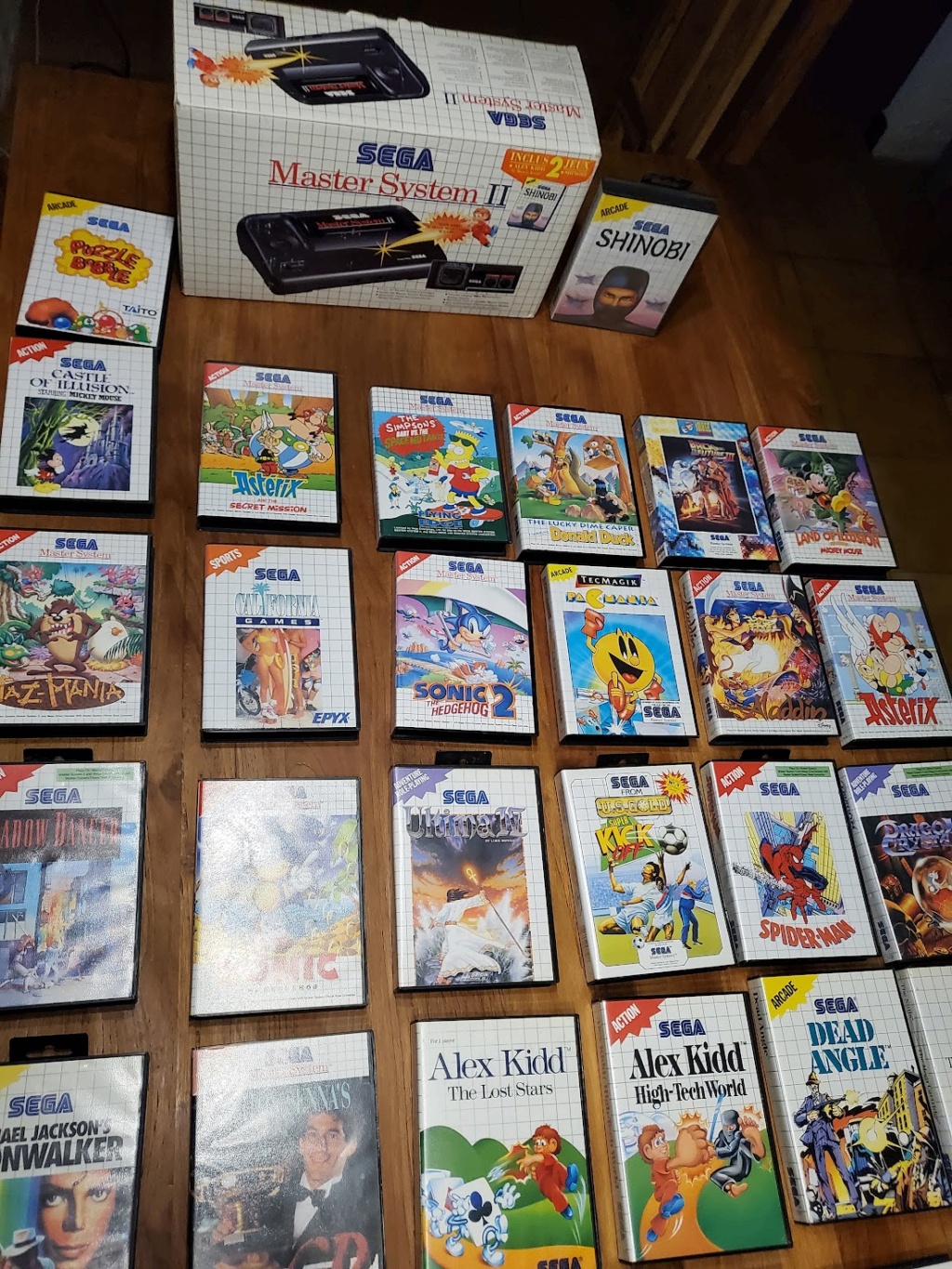 [VDS] Partie de ma collection Master System 2 en boite + 50aine de jeux 20220210
