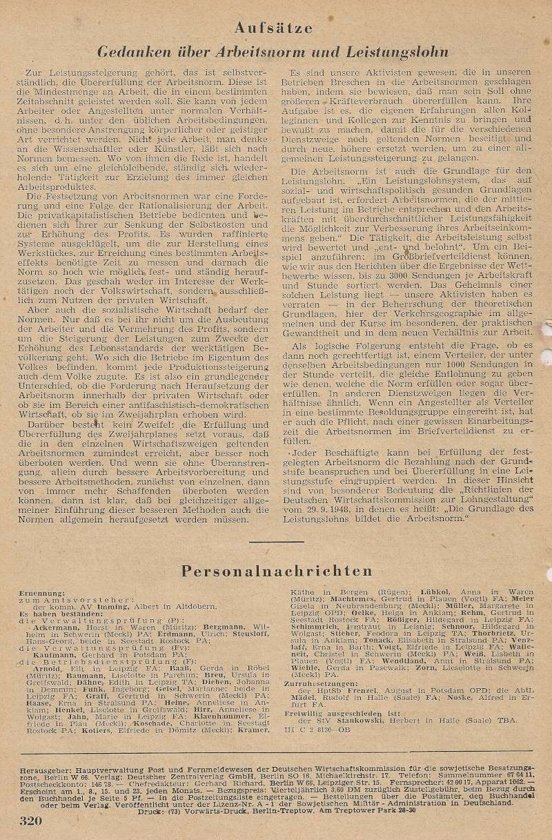 Amtsblätter DDR - Jahrgang 1949 32010