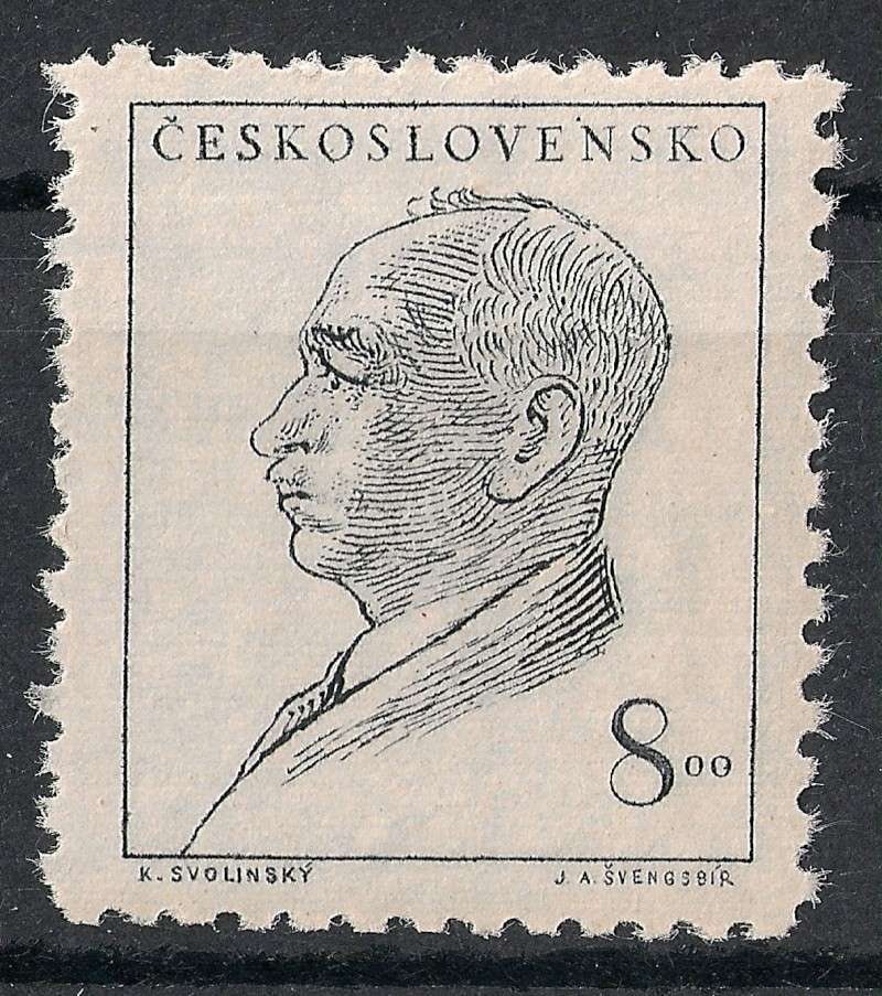 Tschechoslowakei - Briefmarkenausgaben 1948 Scanne21