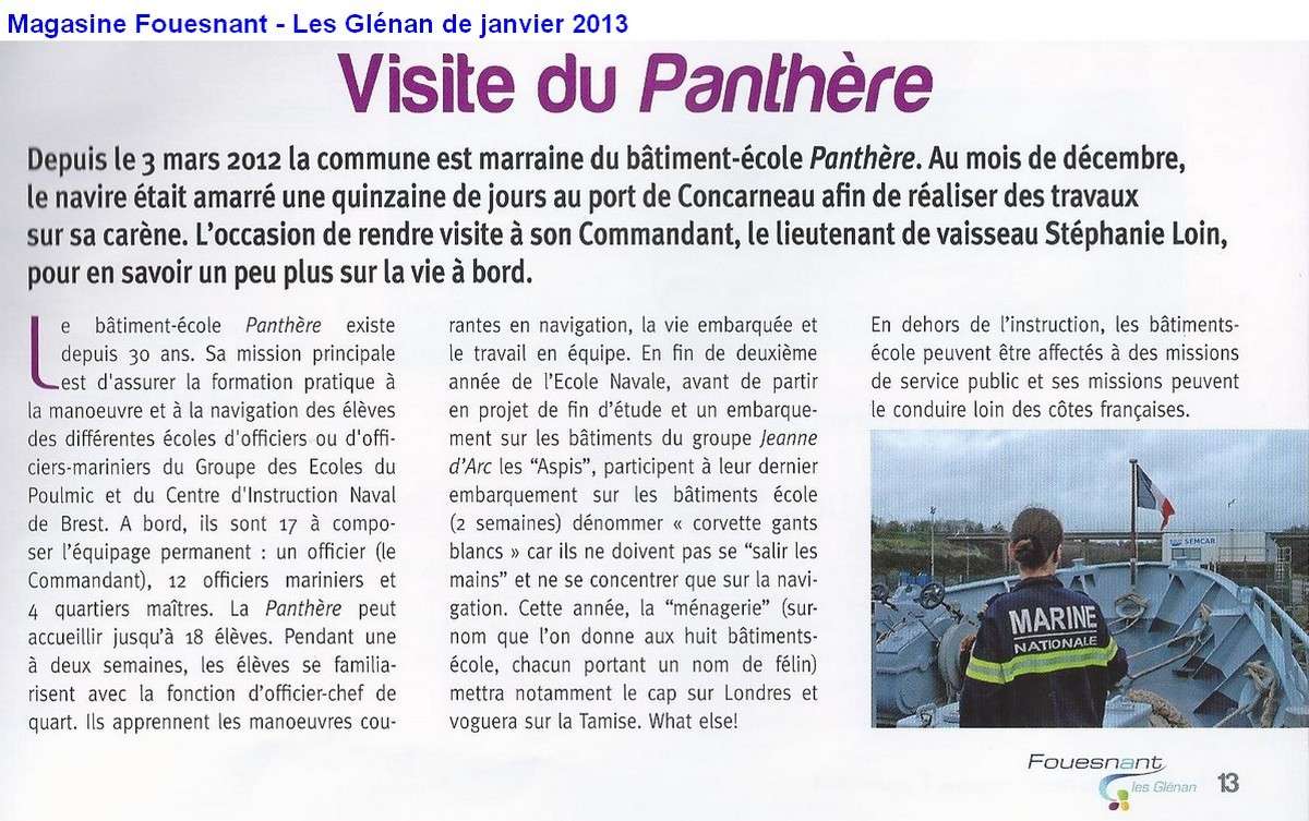 BE PANTHERE et sa ville marraine : FOUESNANT - Page 4 Scan0033