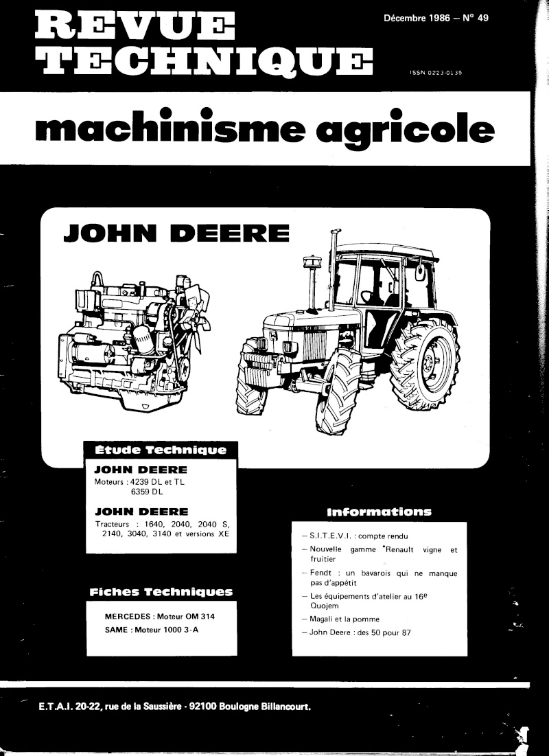 probleme relevage ET démarrage JOHN DEERE 1640 Img06710