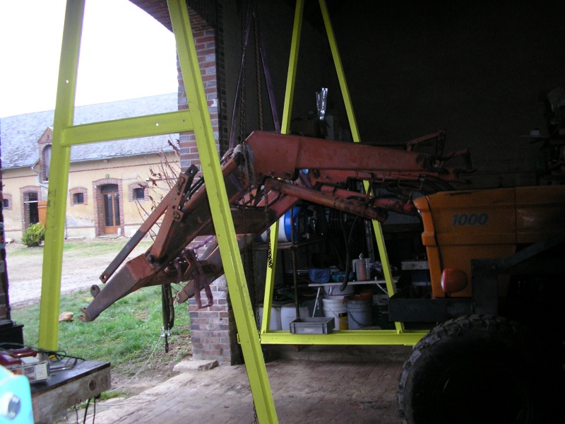 Fabrication et utilisation d'un portique de levage pour l'atelier P1010117
