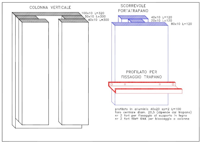 SUPPORTO ECONOMICO PER TRAPANINO (Carrello per usare un trapanino come fresatrice) 01_pro10