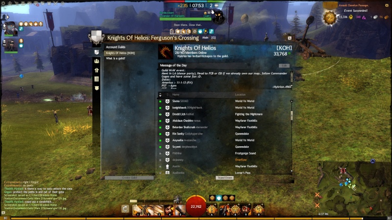 Pictures of Guild Even on 1 - 11 - 13 Gw13111