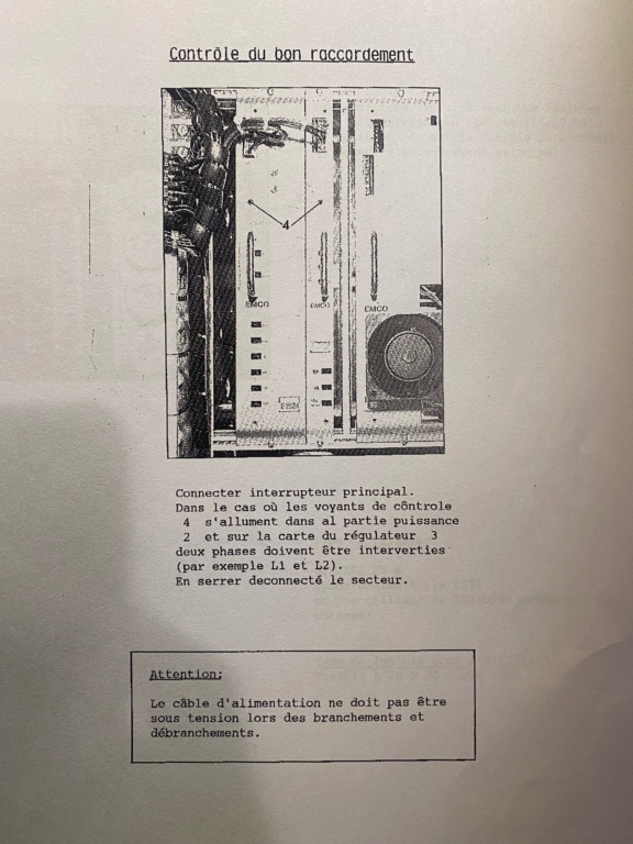 EMCO TURN 120P  panneau de commandes qui a fumé  212