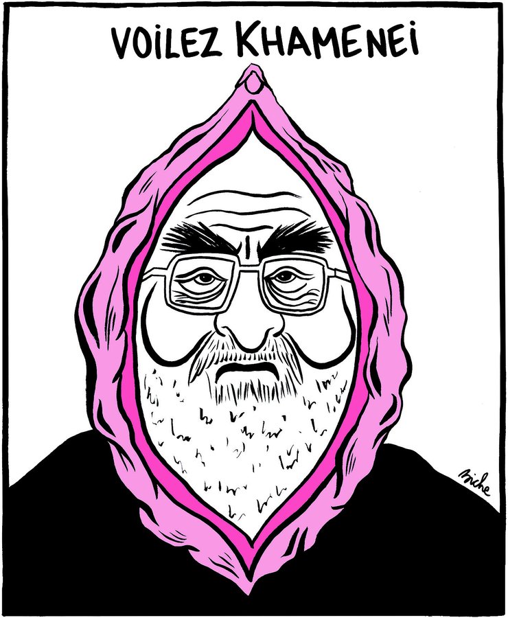 Les caricatures de Charlie Hebdo à l’origine de la colère de l’Iran Flobra10