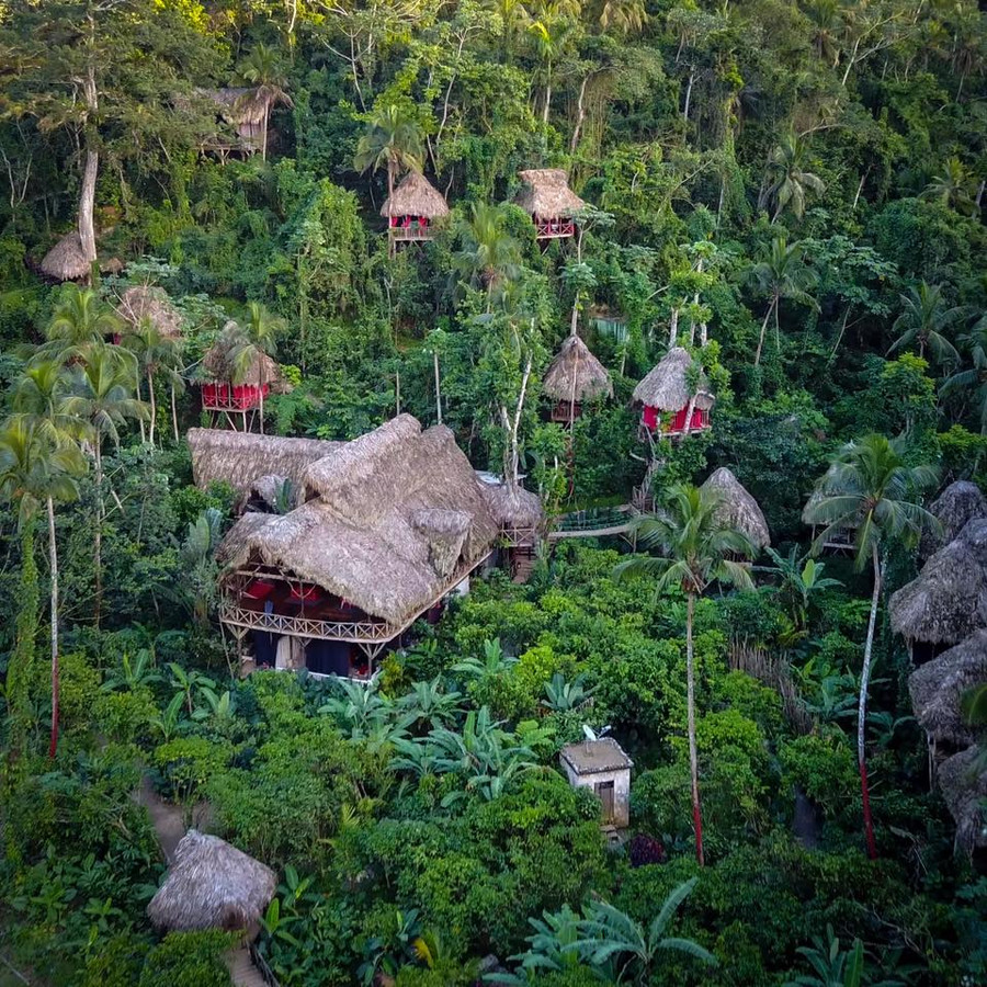 Un incroyable village de cabanes dans les arbres Images36