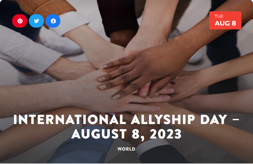 National Today Stand up for one another on International Allyship Day Nat_al10