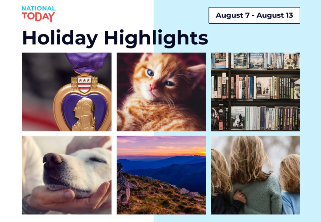 National Today Celebrating Cats, Spoiling Your Dogs, Left handers. The Week Ahead Nat_to10