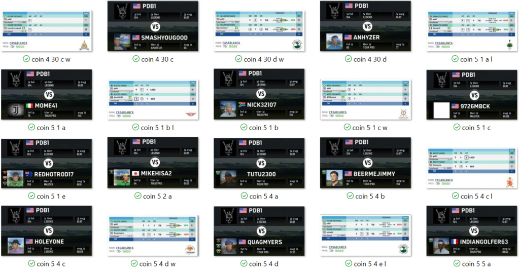 MATCHUPS & SCORECARDS JAN  through  NOV 2021 Nb_911