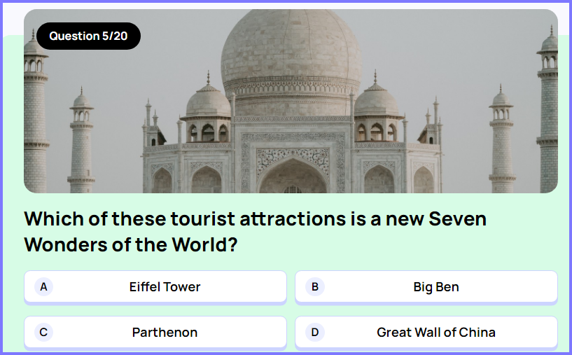 WIZE TRIVIA QUIZ * Which landmark is referred to as "the Crossroads of the world"? * Scree189