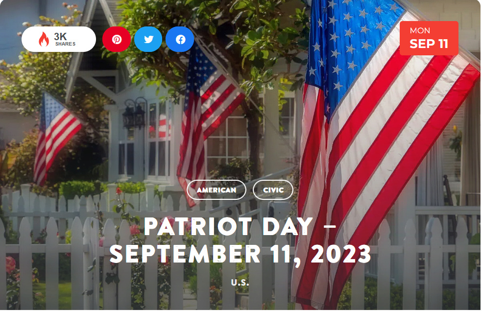 National Today Monday September 11 * Patriot Day * Sept_111