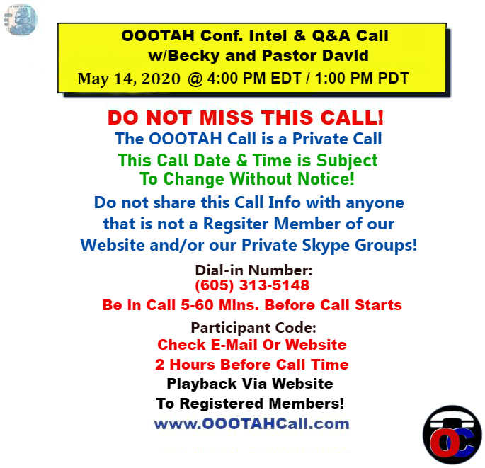 Becky Mcgee (Oootah) Scam-A-Thon Continues! Private Call Info For May 14,2020 Oootah22