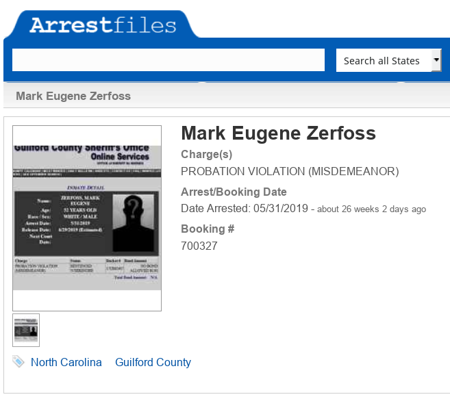 Mark Zerfoss (aka MarkZ) Intel On The Arrests Scree457